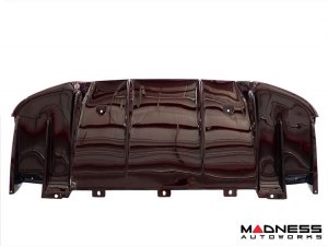 Alfa Romeo Giulia Rear Diffuser - Carbon Fiber - Quadrifoglio Model - Dark Red Candy